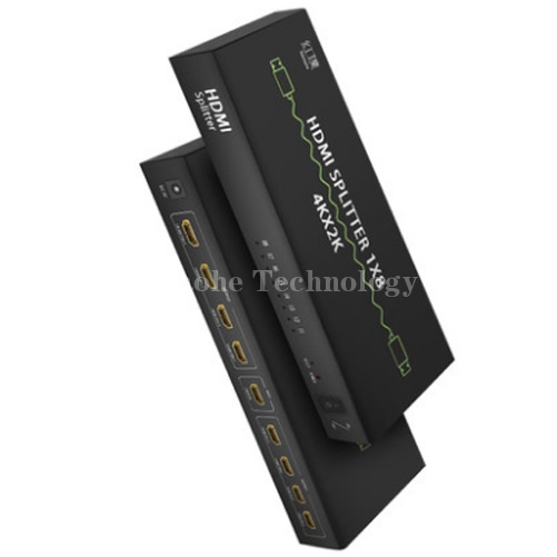 HONGPU HDMI distributor 4K one in and eight out